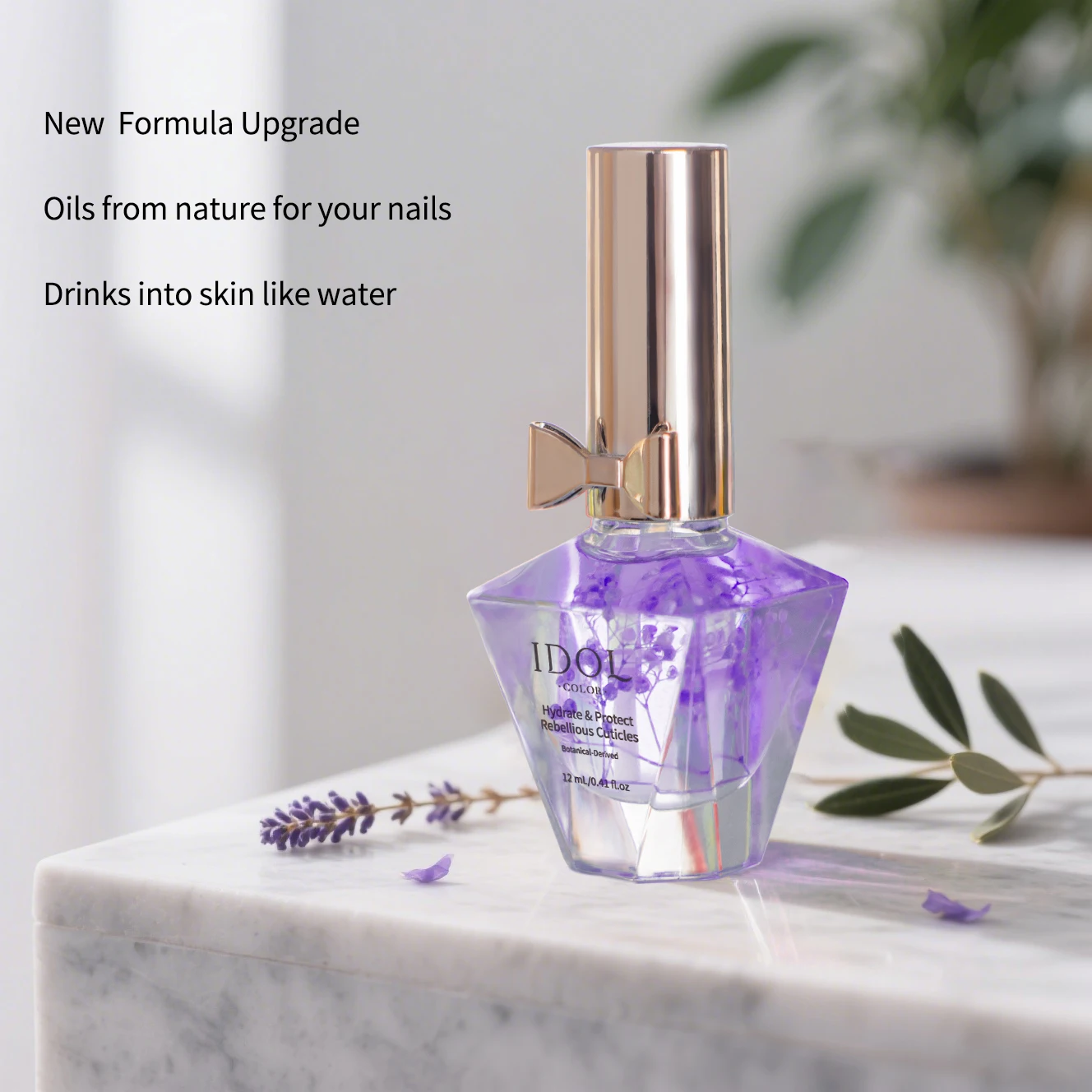 비타민 E와 호호바 오일이 함유된 아이돌 컬러 큐티클 오일 – 선택할 수 있는 12가지 향!