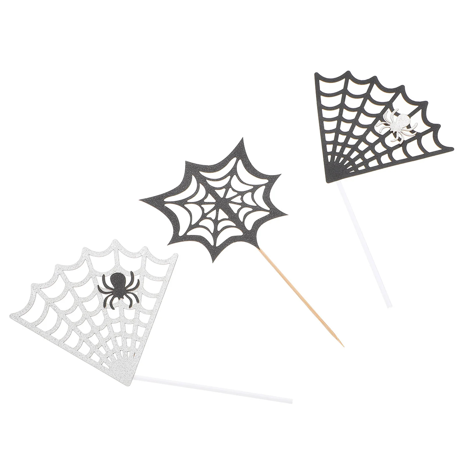 17-delige decoraties Spider Halloween Cake Inserts Party Ornaments Toppers