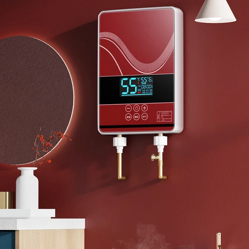 SL-X1-60 سخان مياه كهربي فوري منزلي سريع الحرارة اللمس سخان مياه حمام صغير صالون حلاقة 6000 واط