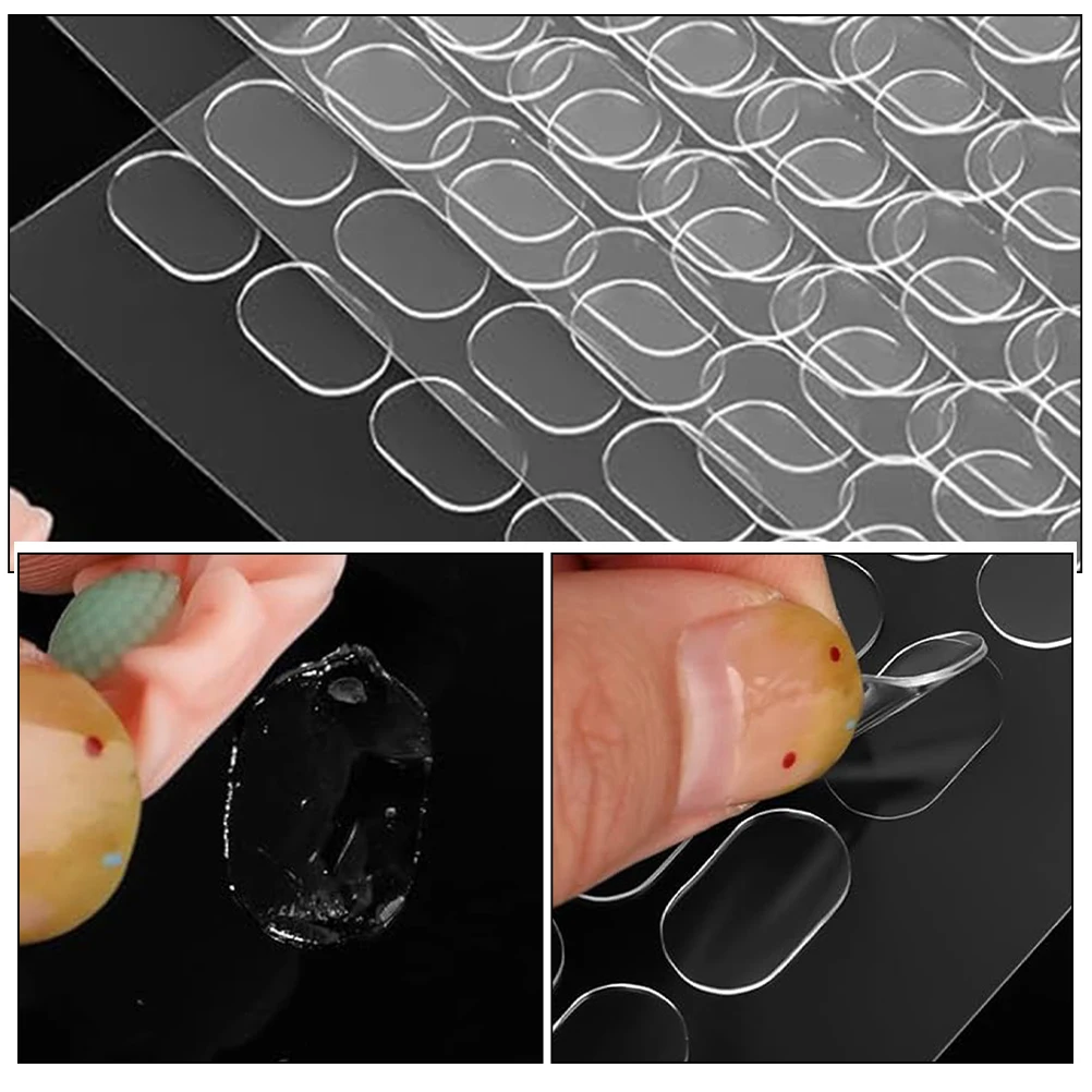 800 Stück doppelseitige Klebepunkte, transparent, abnehmbar, für Museumsanzeigen, Heimdekoration, Wand, Glas, Holz, Montageband, Basteln, Diy, Nano