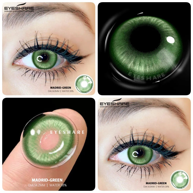 EYESHARE Hallowee High Quality Colored Contact Lenses 2pcs Cosplay Color Contact Lenses for Eyes Purple Lenses Blue Eye Contacts