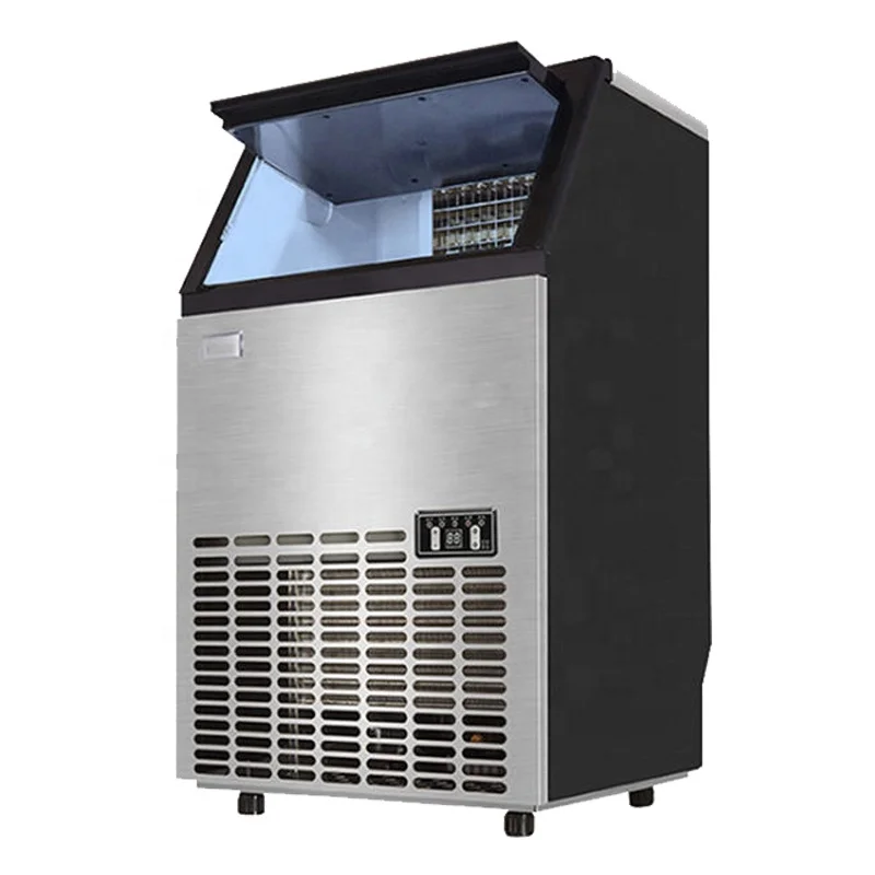 

Ice Maker Machine Commercial 80kg Automatic Countertop Ice Cube Maker Machine Ice Blocks Making Machine For Business