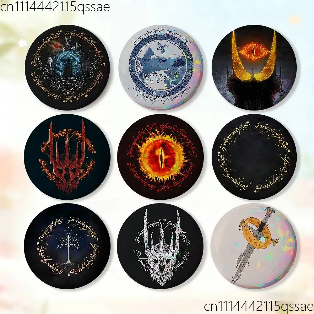 L-Lord of the R-RingES Badge Tinplate Soft Button Pin Brooch Metal Badge Custom Jewelry Accessories Hat Bag Lapel