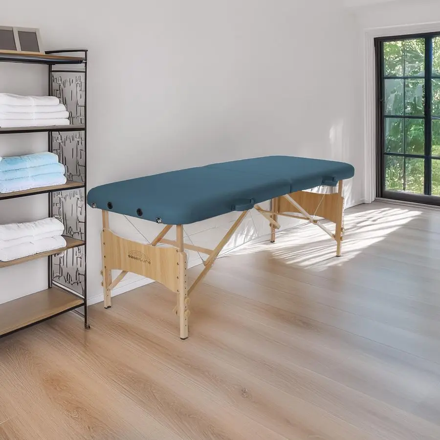 Basic Portable Folding Massage Table Blue