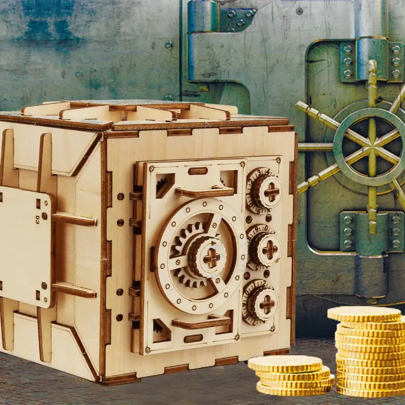 1 Set DIY Model Building Kits With Mechanical Puzzles Spiral  Run 3D Wooden Puzzle Toy For Adults And Teens