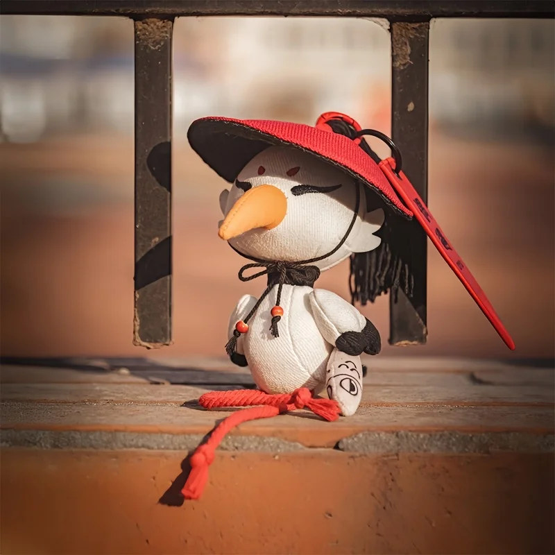 Exclusive Premium Quality Leisurely Clouds And Wild Cranes Keychain Plush Toy Backpack Accessory High-Quality Doll Gift For Boys