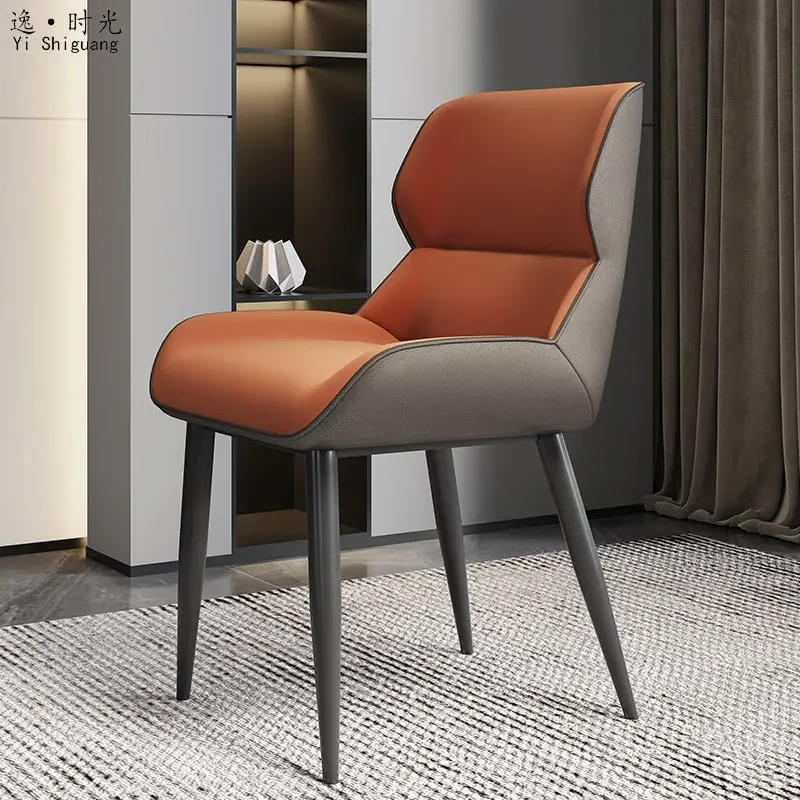 Nordic Designer Dining Chairs Back Support Leather Waiting Dine Chair Soft Adults Clear Meubles De Salon Household Essentials