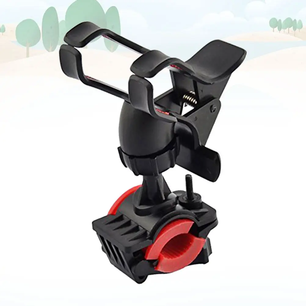 

Bike Phone Navigation Mount Universal Adjustable Handlebar Clamp Silicone Net Secure Grip Motorcycle Mobile Support 360 Degree