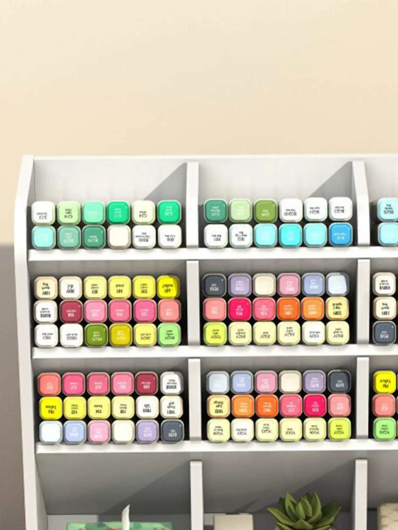 

1pc White Desk Organizer Pen Holder Box