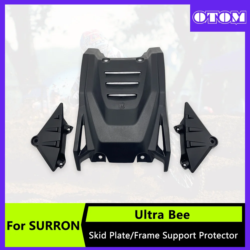OTOM Motorcycle Skid Plate Frame Support Protector For SURRON Ultra Bee Electric Bike Frame Bottom Guard Decorative Trim