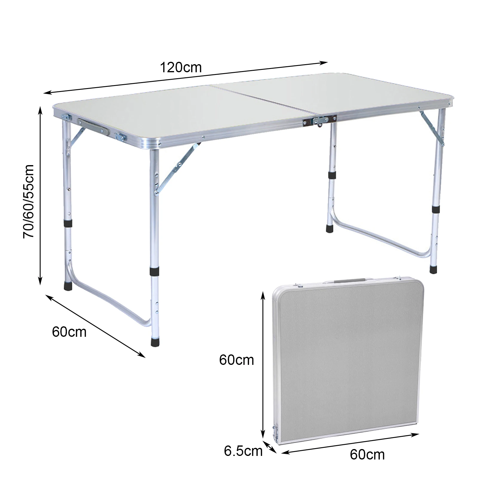 Outdoor Folding Table Lightweight Portable Camping Picnic Egg Roll Table Road Trip Ultra-Light Aluminum Alloy Small BBQ Table