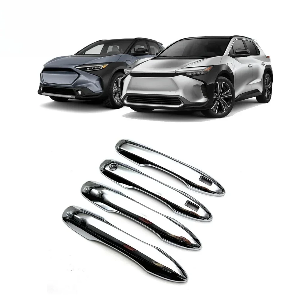 Car Door Handle Cover Outer Handle Sheet Protection Patch Decorative Accessories for Toyota BZ4X And Subaru Solterra