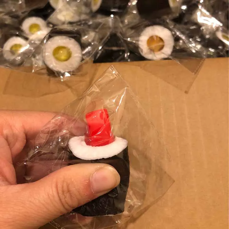 Nieuwe Simulatie Eten Spelen Sushi Squeeze Uitstekende Speelgoed Hanger Kantoor Decompressie Speelgoed Pinch Muziek Fidget Speelgoed Grappige Geschenken