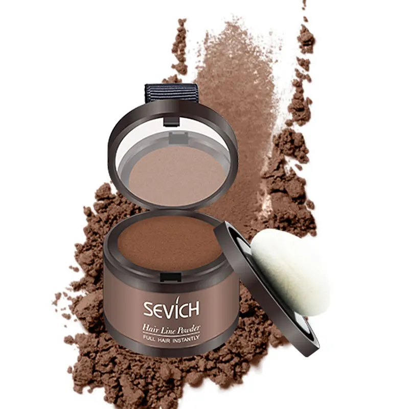 Sevich Hairline Powder 4G Cover Hairline Shadow Powder Hair Fiber Capillary Powder Hair Concealer Natural Hair Loss Prevention