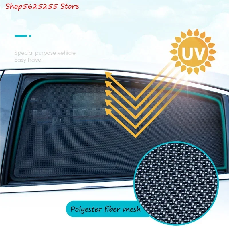 

For Hyundai Tucson 2015-2020 Car Sunshade Anti-mosquito Netting Front Rear Side Window Sunscreen 2019 Decoration