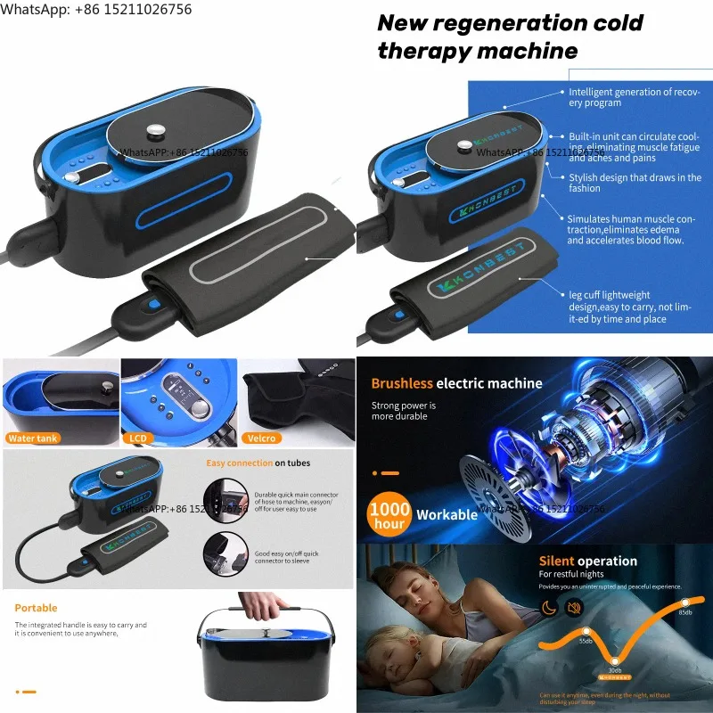 KB-CL03-B Pneumatic Cold Compression Cryo Physiotherapy Ice Water Therapy System Timing Control Body 100-240V