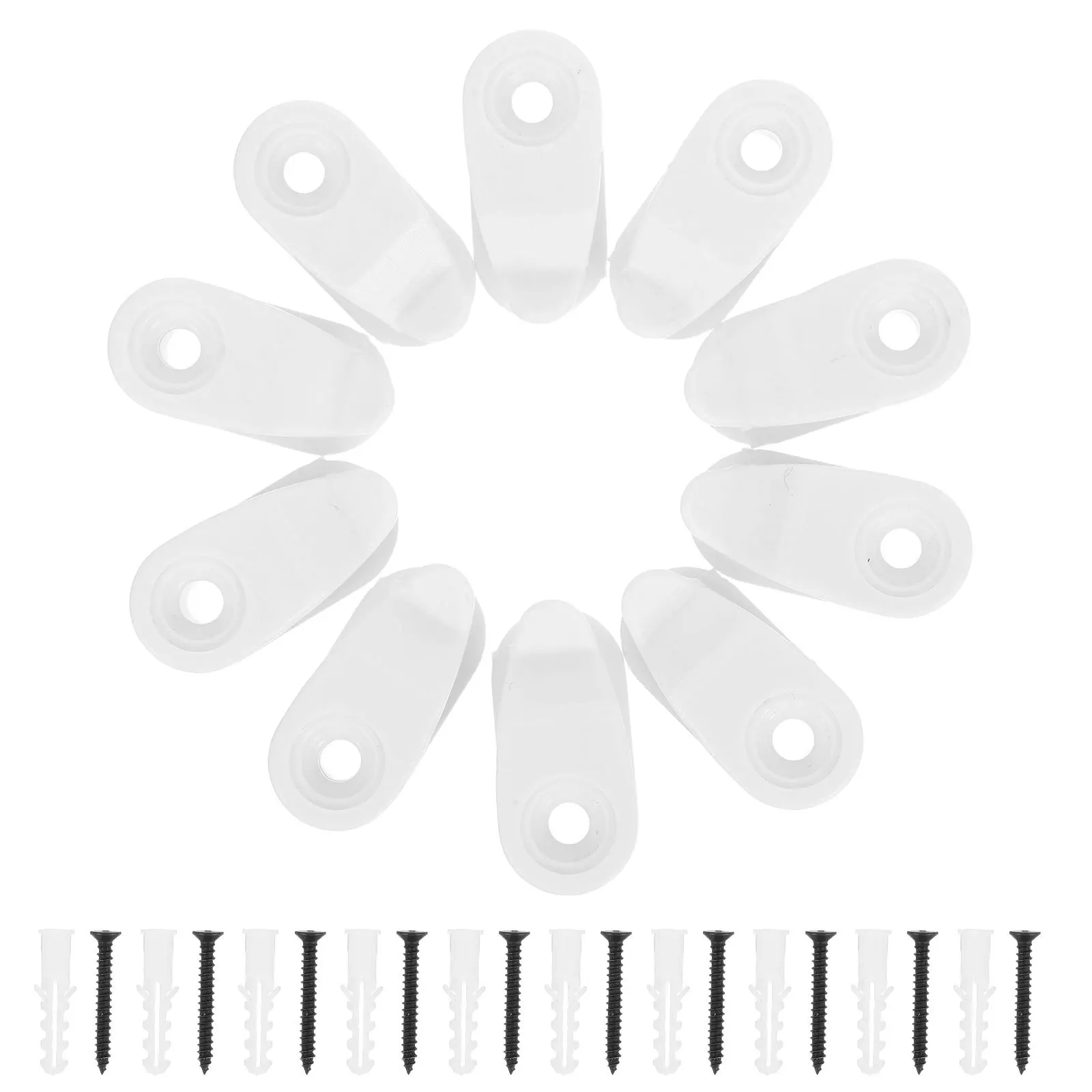 

10Sets Plastic Screw in Outdoor String Light Hooks Clips for Holiday Decoration Hooks for Hanging Lights Outdoor