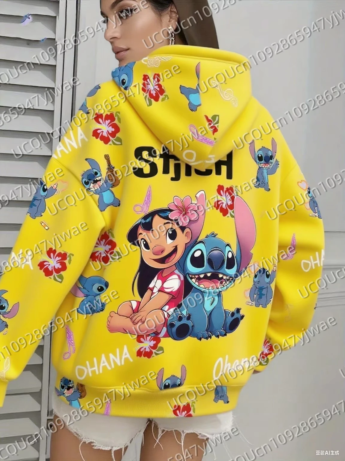 2025 المرأة ثلاثية الأبعاد الكرتون غرزة مقنعين هوديي الشتاء النساء مقنعين في الهواء الطلق كل مباراة هوديي الإناث فتاة بلايز النساء الملابس