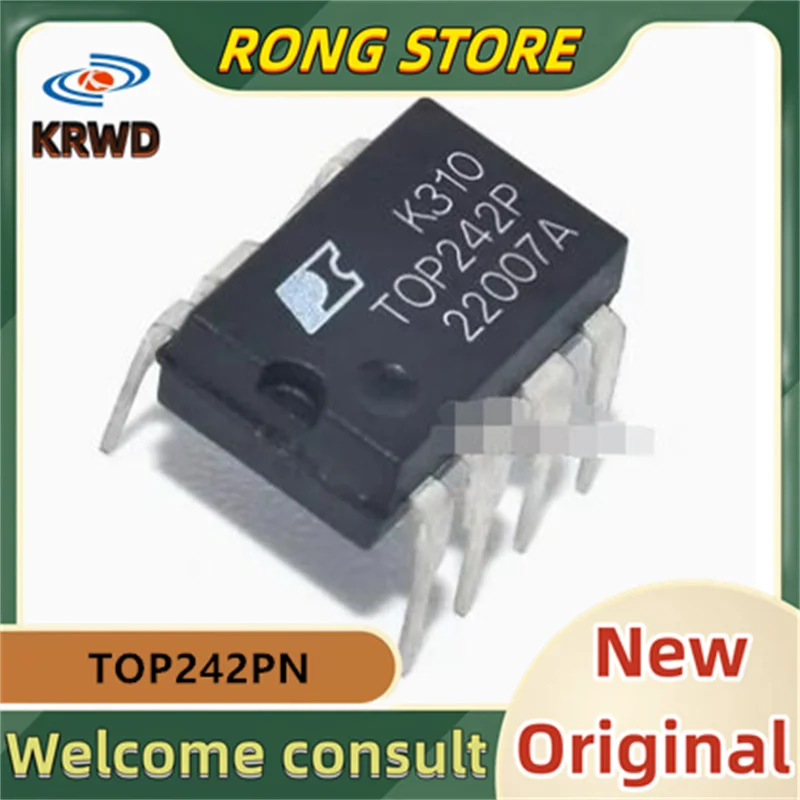 10 pz TOP242P Chip nuovo e originale IC DIP-7 TOP242PN TOP242 TO242