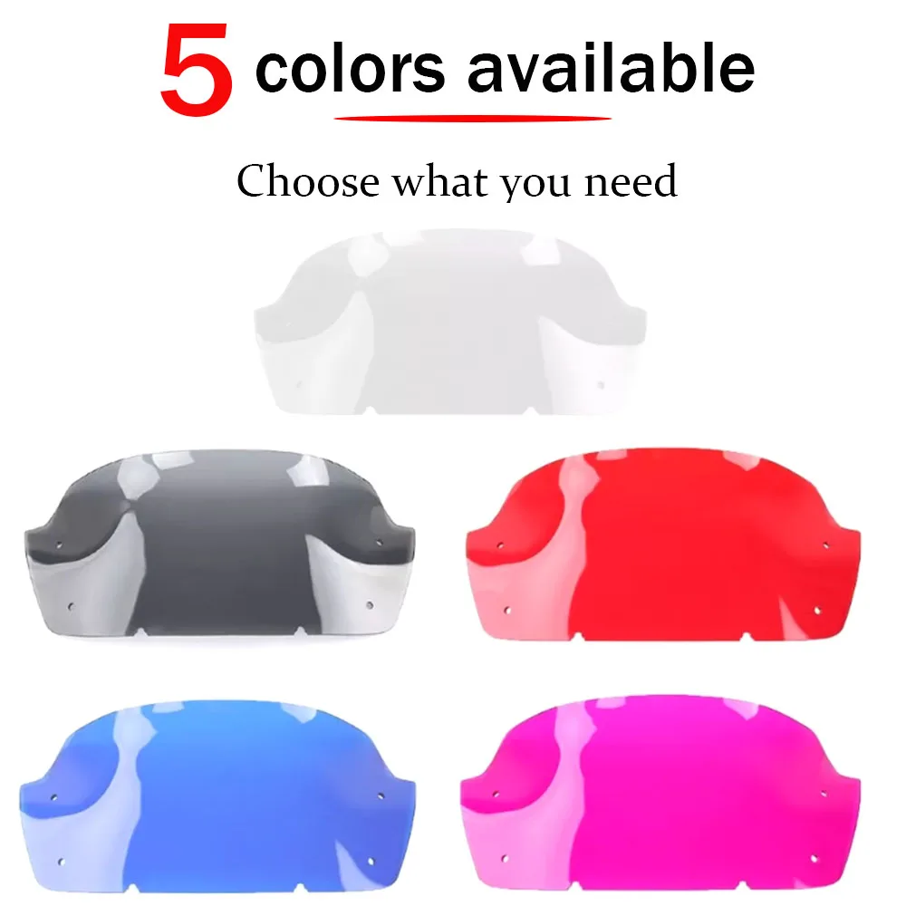 لدراجة نارية Harley CVO Street Glide FLHXSE 2023 2024 مقاس 9 بوصة دخان خفيف/عرف الرياح للزجاج الأمامي الشفاف