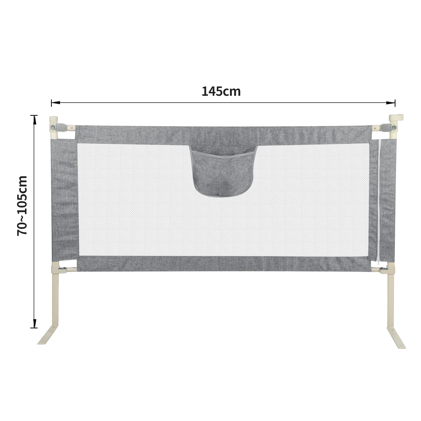 150/180/200/cm bedbescherming kinderkameraccessoire voor jongens en meisjes grijs roze blauw bed