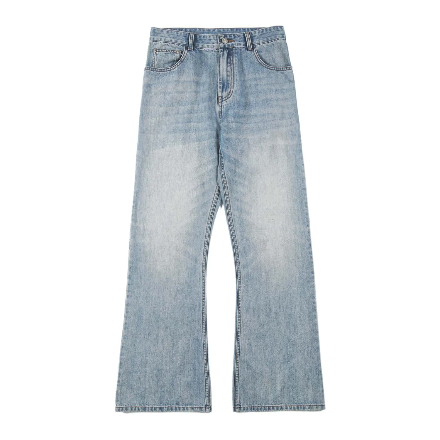 メンズY2Kバギーヒップホップジーンズ - 90年代レトロワイドレッグスケートデニムパンツルーズフィットオーバーサイズストリートウェアポケット付き