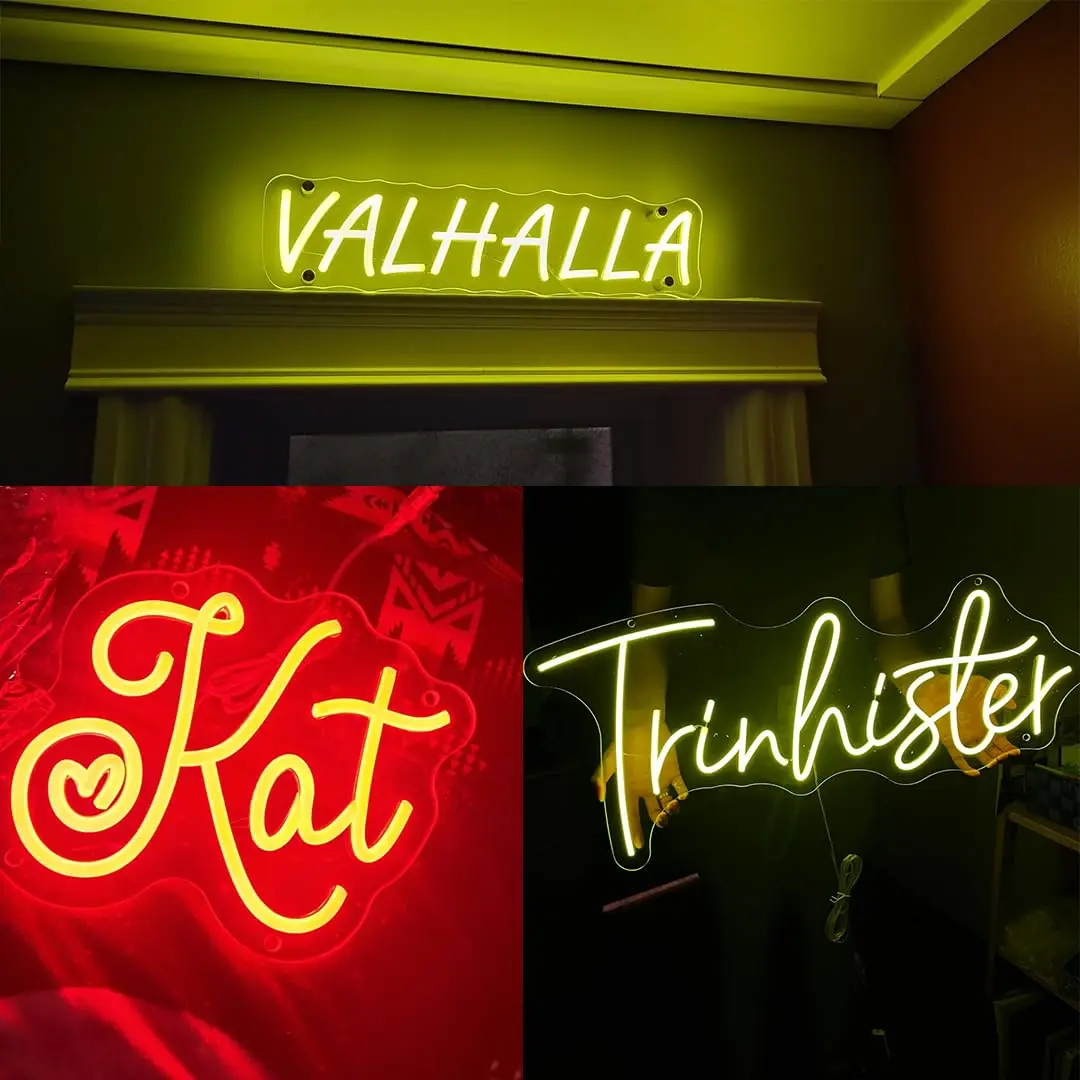 Custom LED Neon Sign Personalized Logo Name Neon Couple Memorial Gift For Wedding Birthday Parties Bedroom Wall Decoration Light