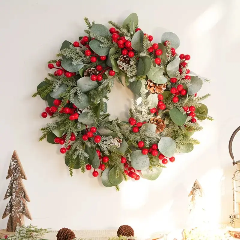 Christmas Wreaths, Hanging Ornaments, Decorative Props, Door Hangings and Pendants for Christmas Scene Decoration