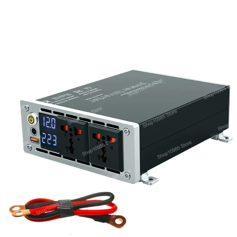 

Multifunctional household inverter 12V to 220V high power pure sine wave vehicle and ship bidirectional power converter 3KW