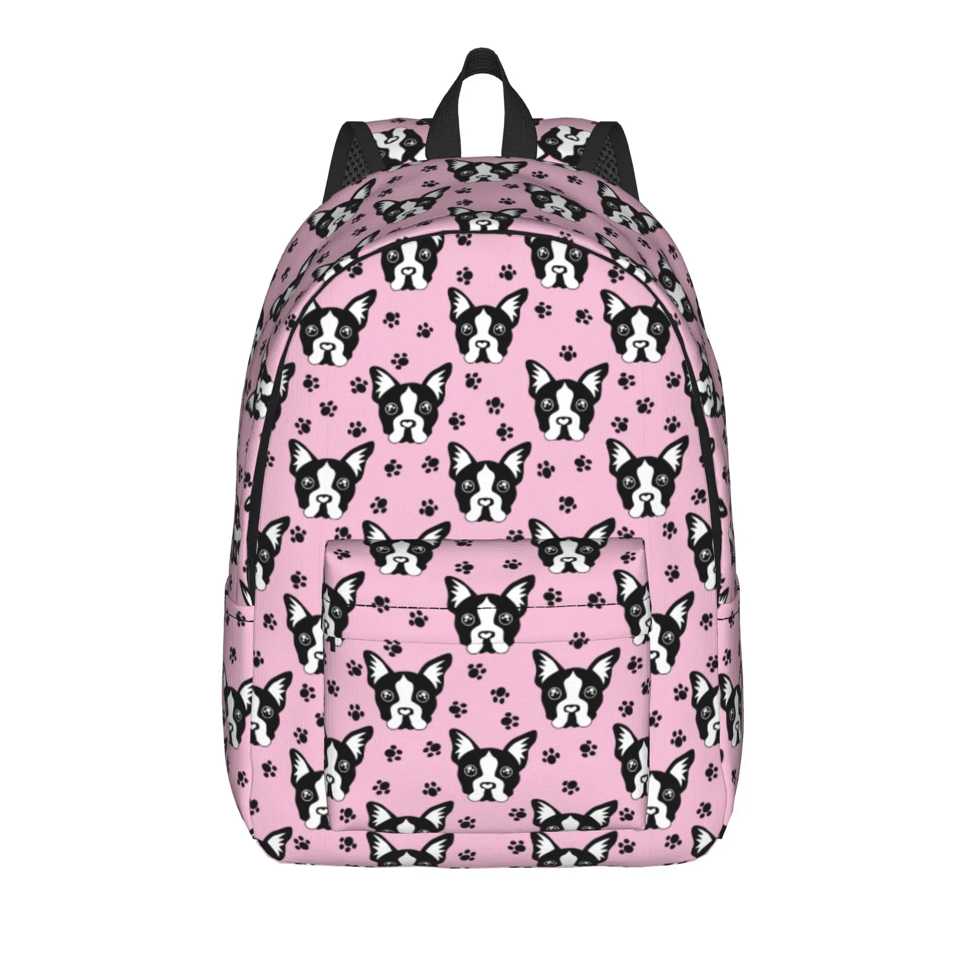 Bulldog Dog Backpack for Men Women Teenage Student Hiking Travel Daypack Animal College Shoulder Bag Lightweight
