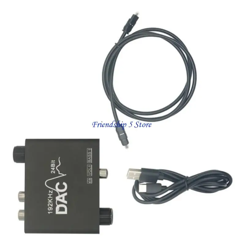 T8WC 192KHz Converter Digital Adjustable Sound Card 3.5mm Converter for Console