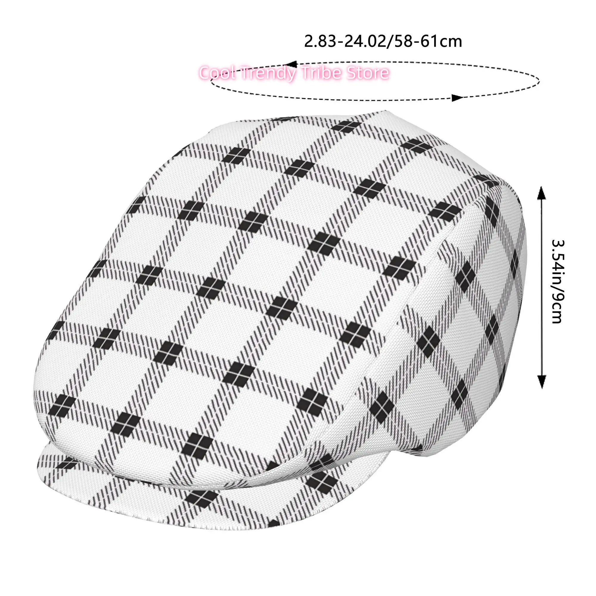 1pc of Binary Grid Secret Full Face Print Beret, a Trendy Newsboy Cap Suitable for Both Genders, Ideal for Golfing, Outdoor Spor