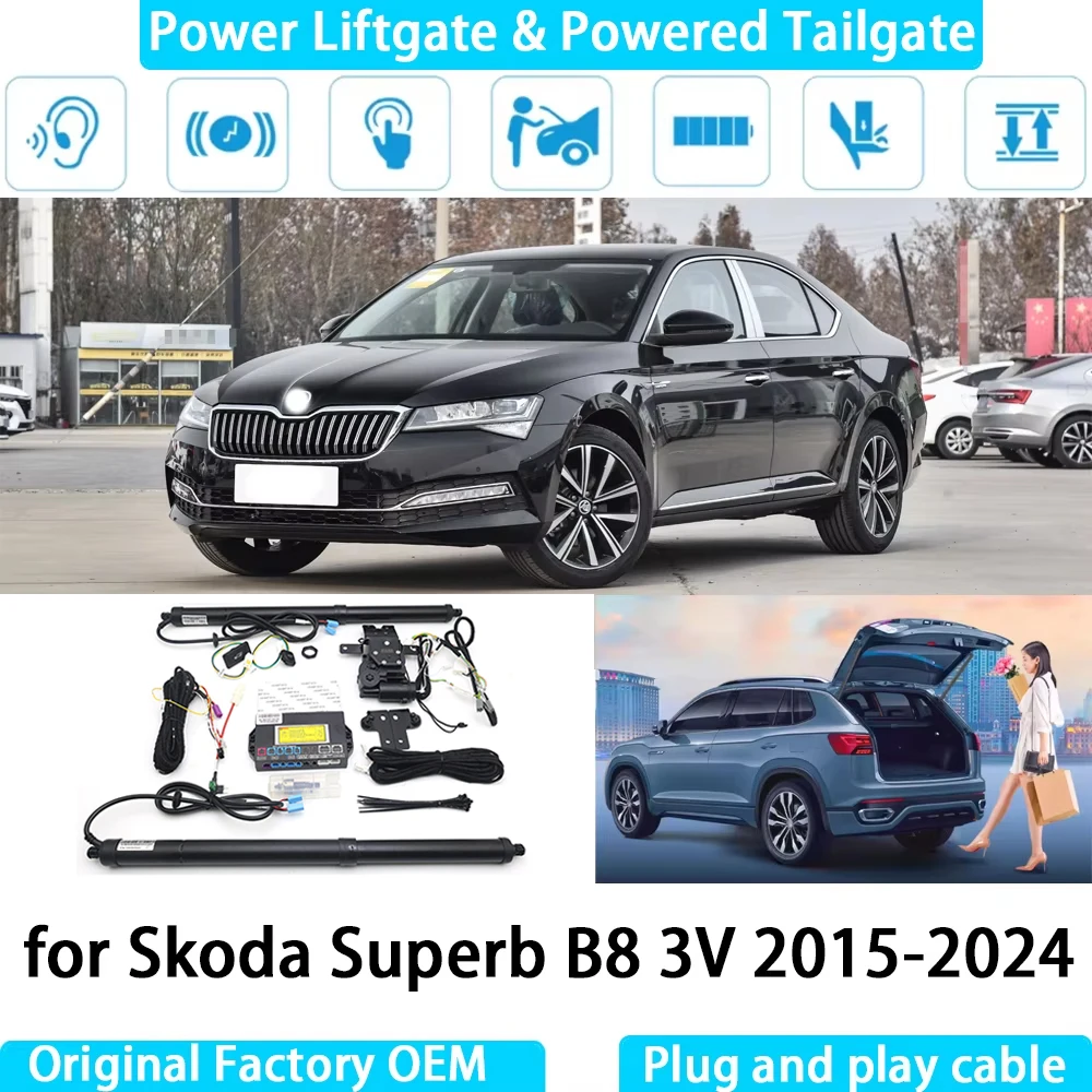 for Skoda Superb B8 3V 2015-2024 Automatic Electric Power Liftgate Powered Tailgate Strut Tail Gate Lift System