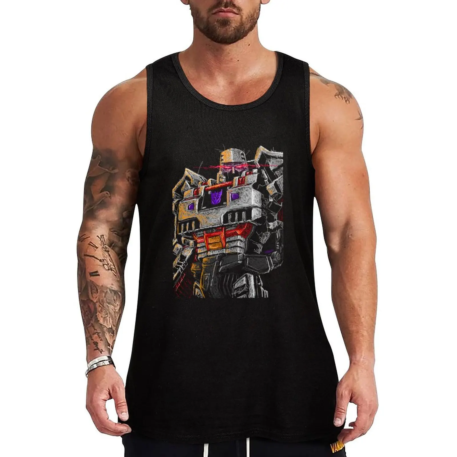 Megatron Tank Top Stretch Fabric Tank Top Flexible Comfort Sleeveless