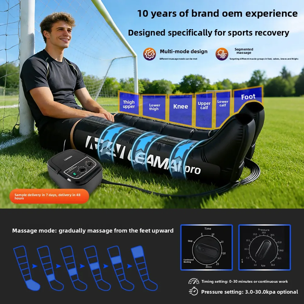 Portable Foot and Leg Massage Pressure System Air Compression Recovery Boots Air Wave Massage Boots