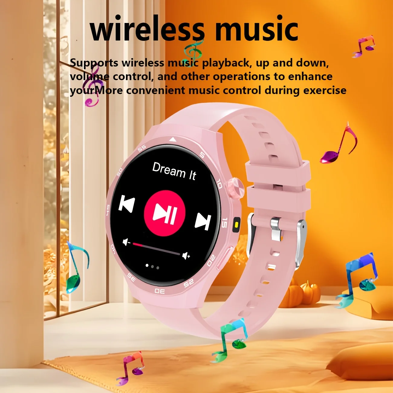 2026 Hot-Selling New Silicone Strap Smartwatch, Unisex, Can Make/Answer Calls, Pedometer, Calorie Counter, Multiple Sports Modes, Remote Camera Control, Music Playback, Alarm Reminder, 260mAh Lithium Battery, 1.5-inch HD Round Touchscreen