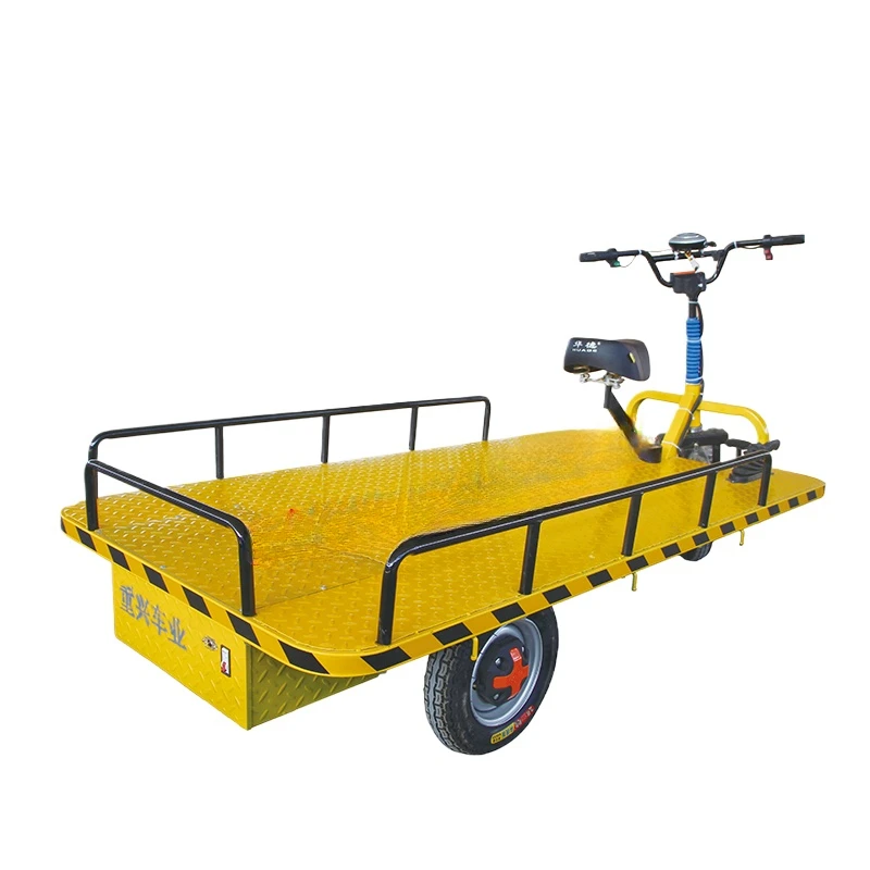 Lmm electric three-wheeled flat-panel handling truck storage and freight turnover warehouse transporter