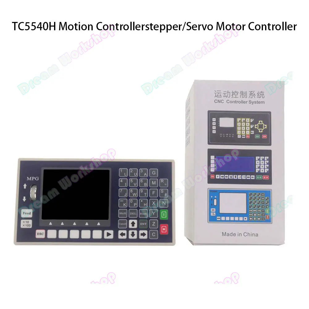 TC55H 1/2/3/4 Axis CNC Controller System G Code Motion Control Spindle Control Panel Engraving Milling Machine Controller