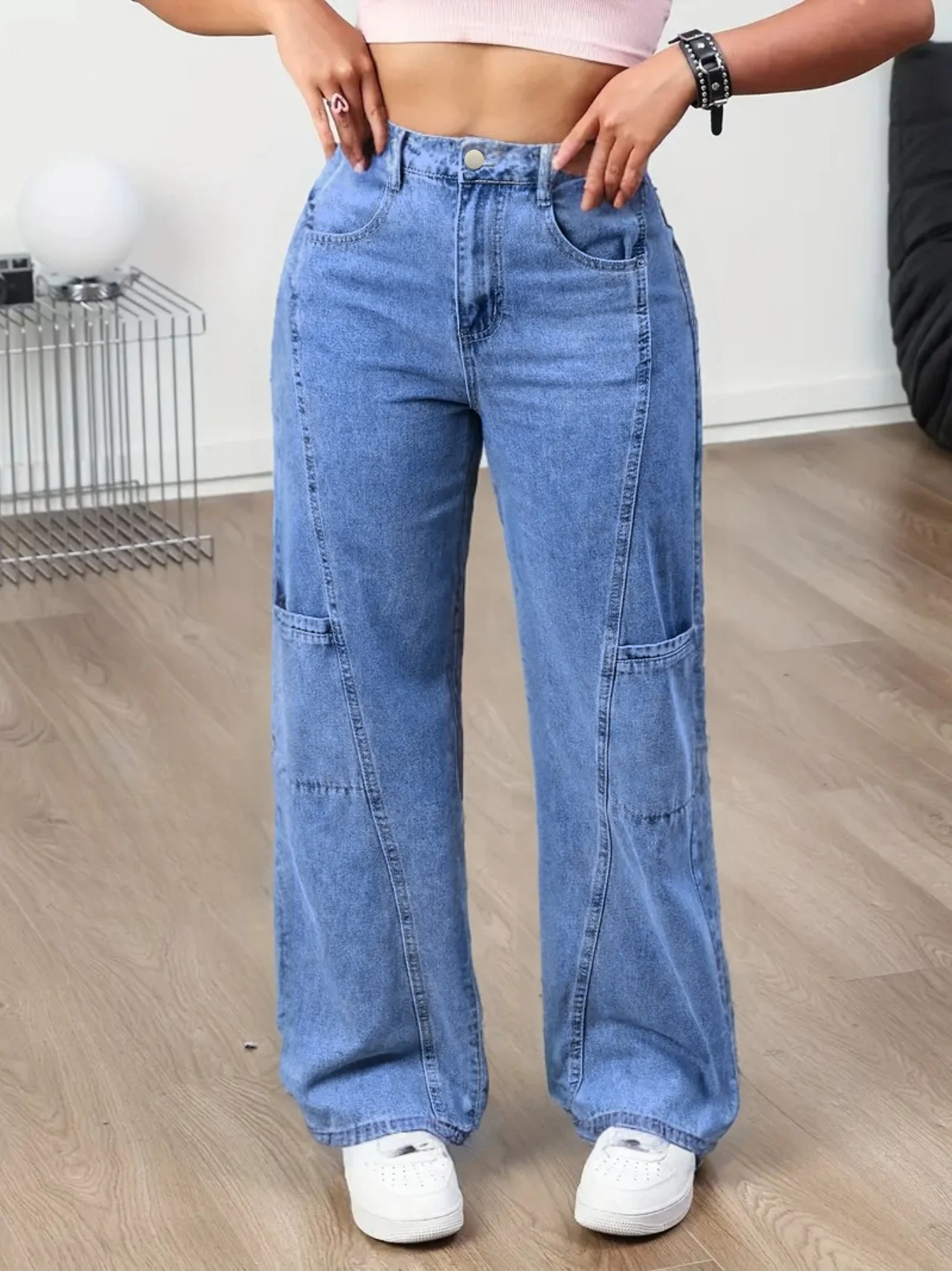 Женские широкие повседневные б – обзор и цена Mom Jeans Women