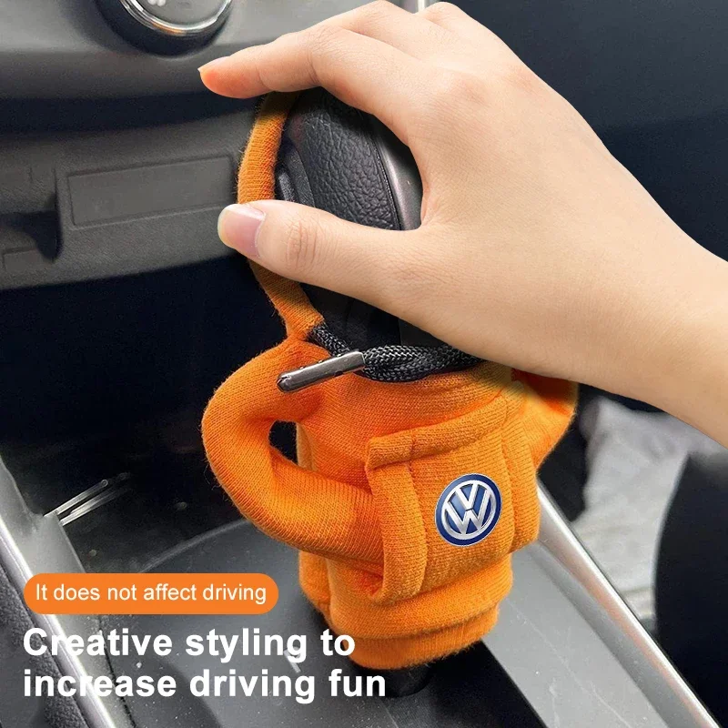 Hoodie Car Gear Car Shift Lever Cover Car Gear Shift Knob Styling For Volkswagen Golf-5 6 7 MK6 Jetta Lavida Polo Tiguan Passat