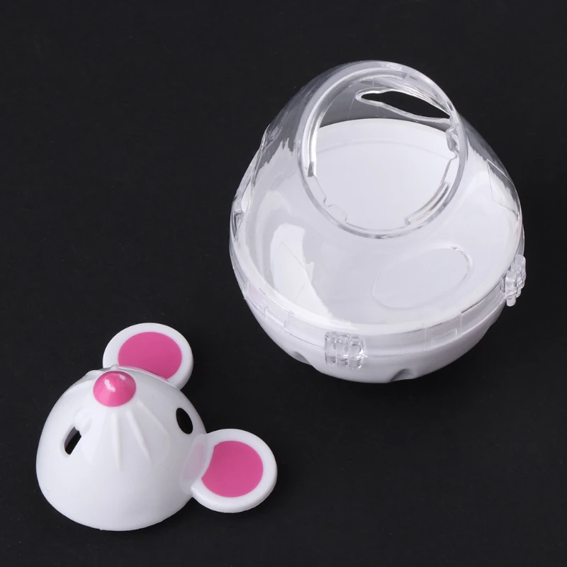 367A Interactive Cat Toy Automatic Tumbler Cute Mouse Mice Treat Dispenser Slow Food Feeder Teaser Toy for Indoor Cats