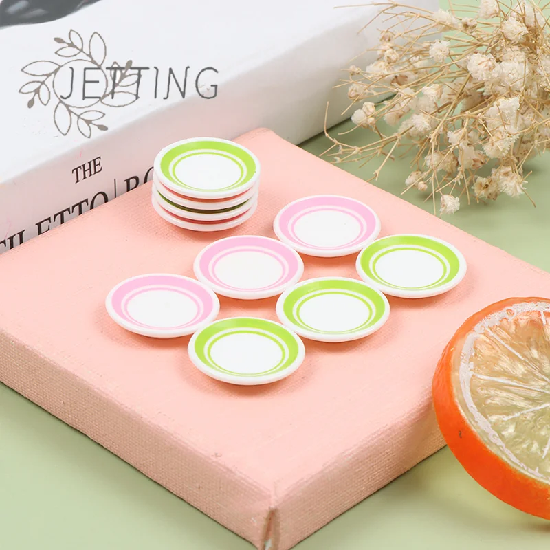 ชุดจานชามจิ๋วทนทาน 1 ชุด อุปกรณ์ตกแต่งบ้านตุ๊กตาขนาดเล็ก