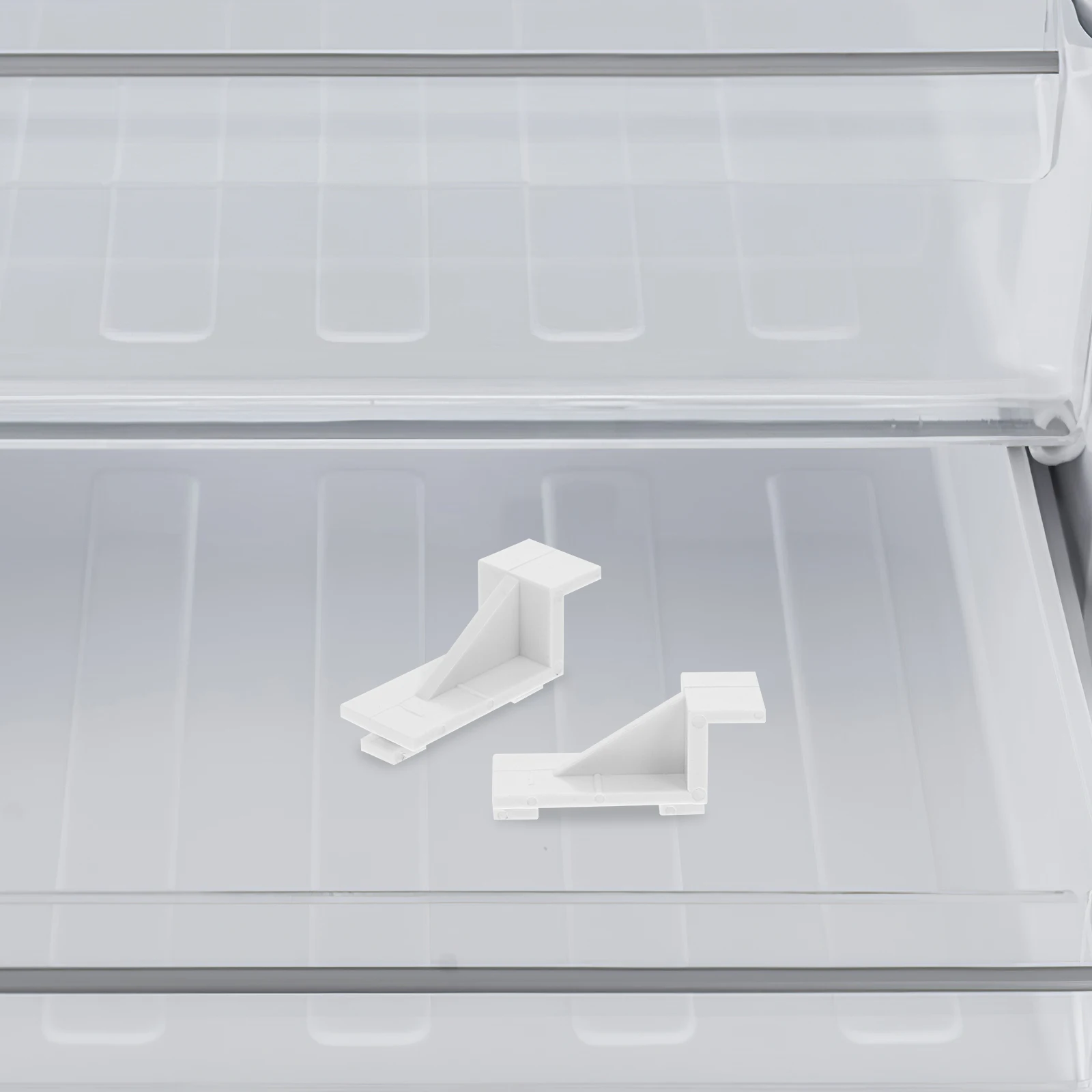 

Refrigerator Shelf Clips Plastic Snap Hook Fridge Hardware Accessories White Cooler