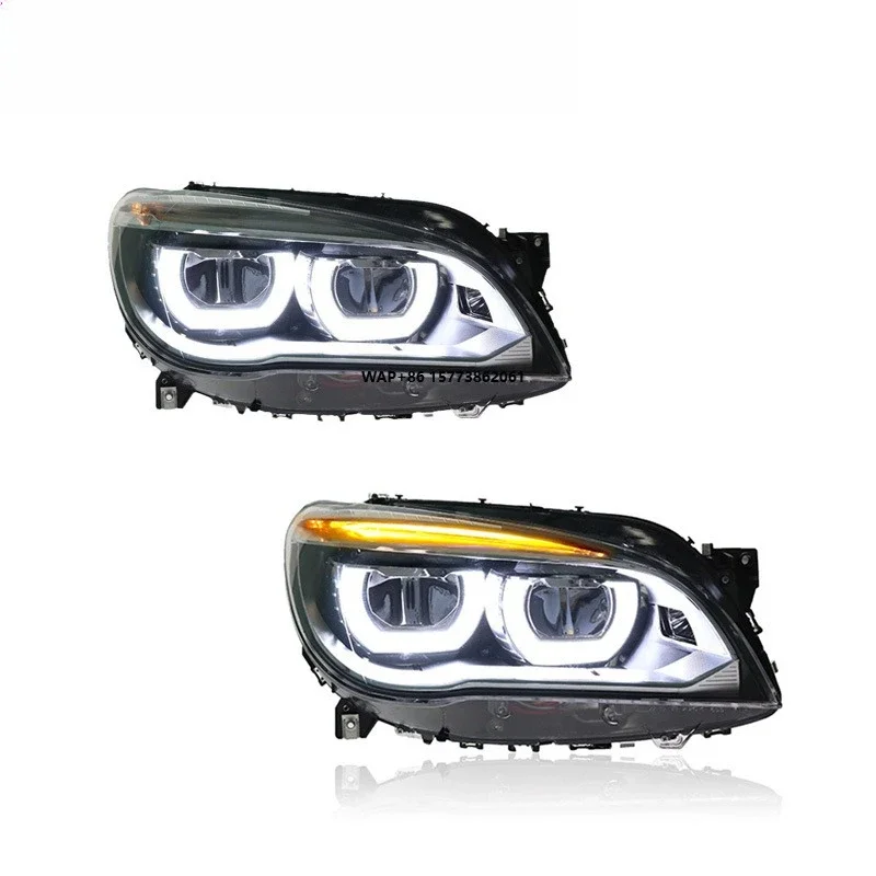 

1 Unit for 09-15 7 Series Headlight Assembly Modification F02 Old to New LED Daytime Running Lights and Turn Signals