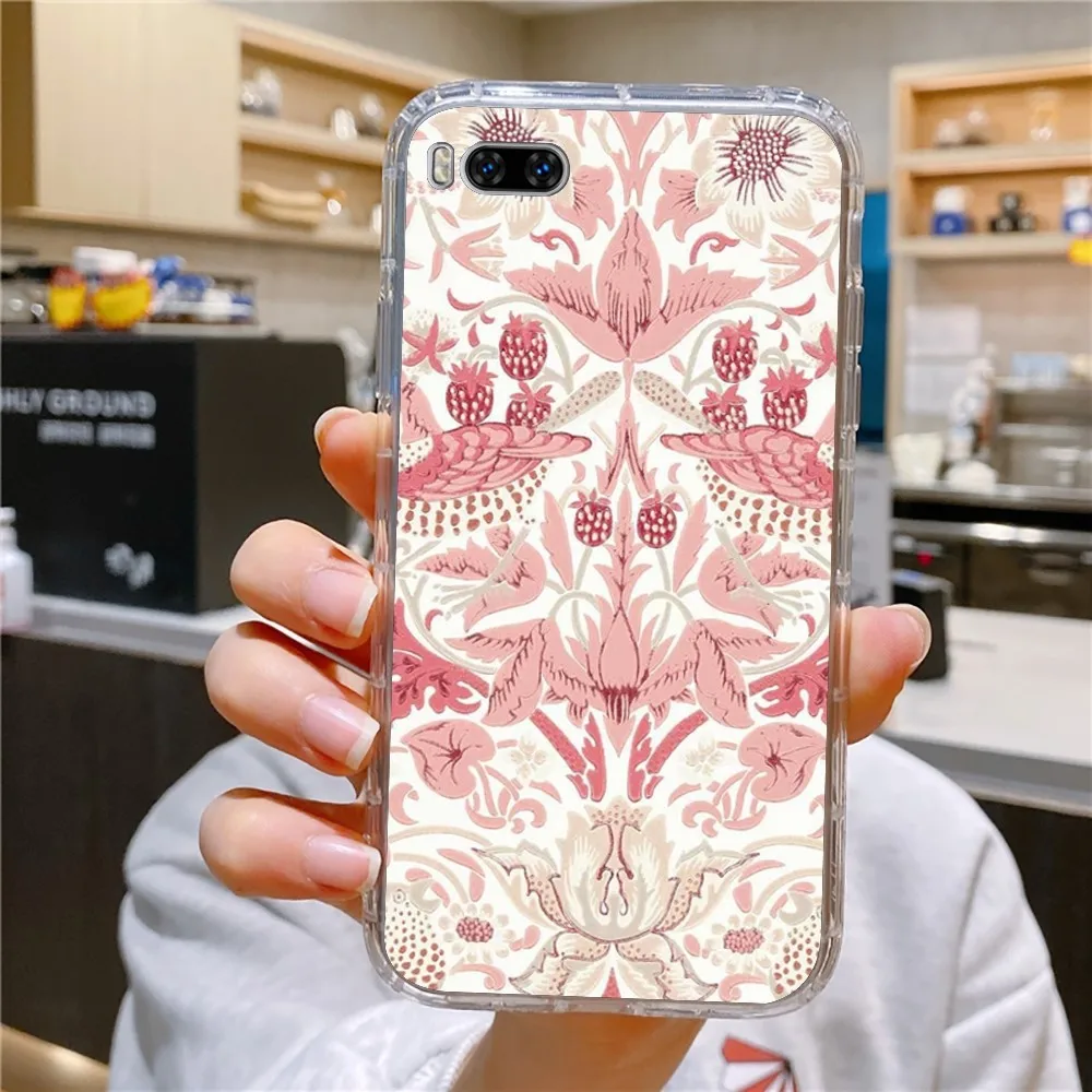 William Morris Strawberry Thief Design Phone Case For Huawei Mate P10 P20 P30 P40 P50 Smart Z Honor 50 60 70 Pro Lite Case