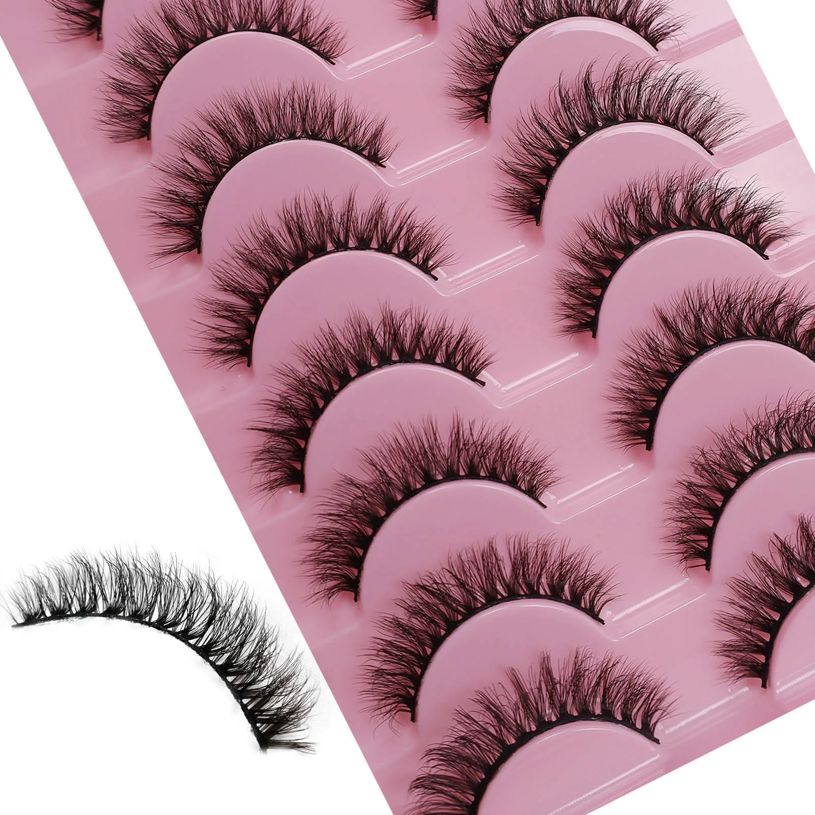 ヨーロッパとアメリカのつけまつげ,10ペア