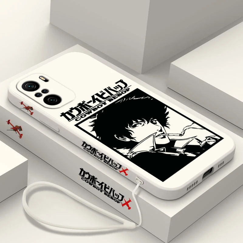 Cowboy Bebop Anime For Xiaomi Redmi Note 13 12 12Pro 11 11S 11T 10S 10 Pro Plus 5G Liquid Left Rope Phone Case