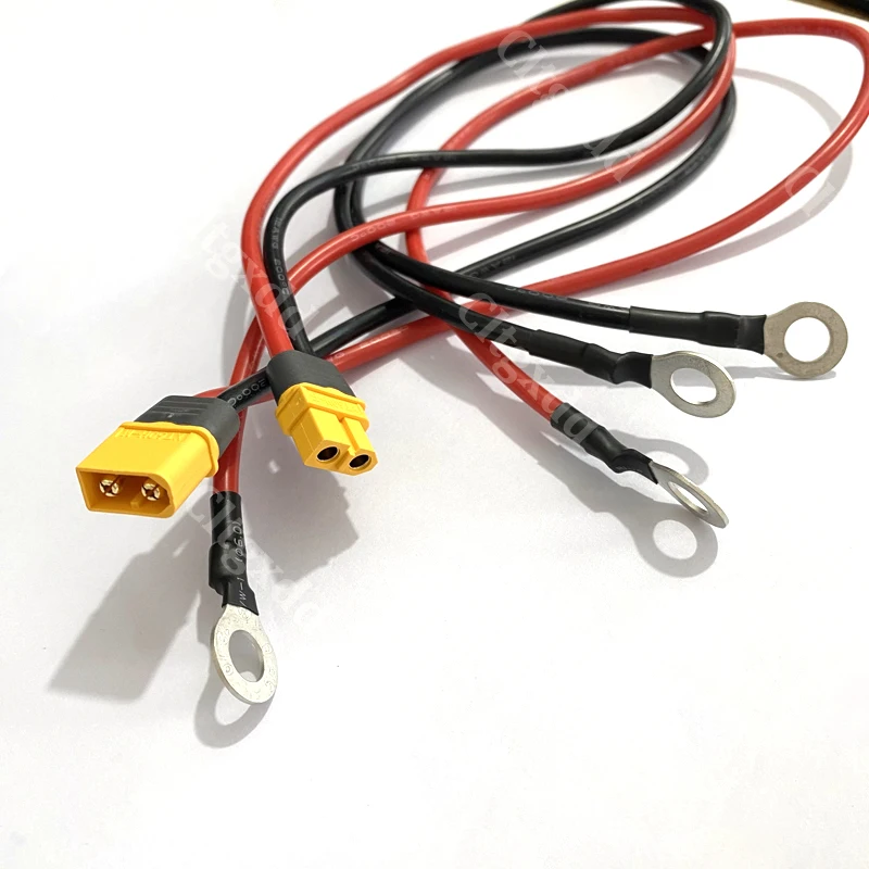 XT60 Stecker und Buchse - 8mm O-Ring-Anschluss 50cm AWG12 Weiches Silikonkabel für RC FPV UAV Lithium-Batterie ESC Ladetest – Detail 6