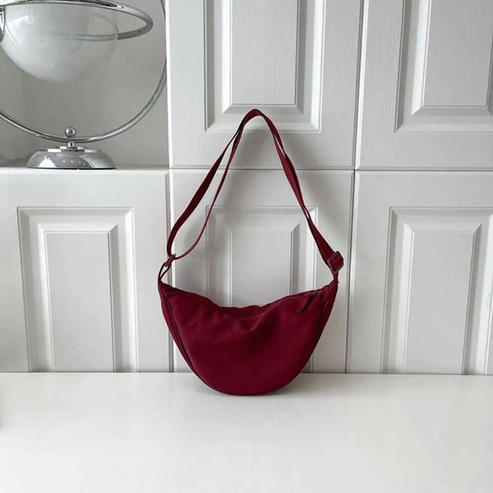 

Leisure Nylon Hobos Crossbody Bag Underarm Bag Handbag Half-moon Bag Large Capacity Korean Style Single Shoulder Bags Girls