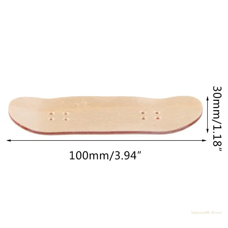 Y4UD Tappetino in legno d'acero per mini skateboard Giocattolo per Accessorio per fai da te